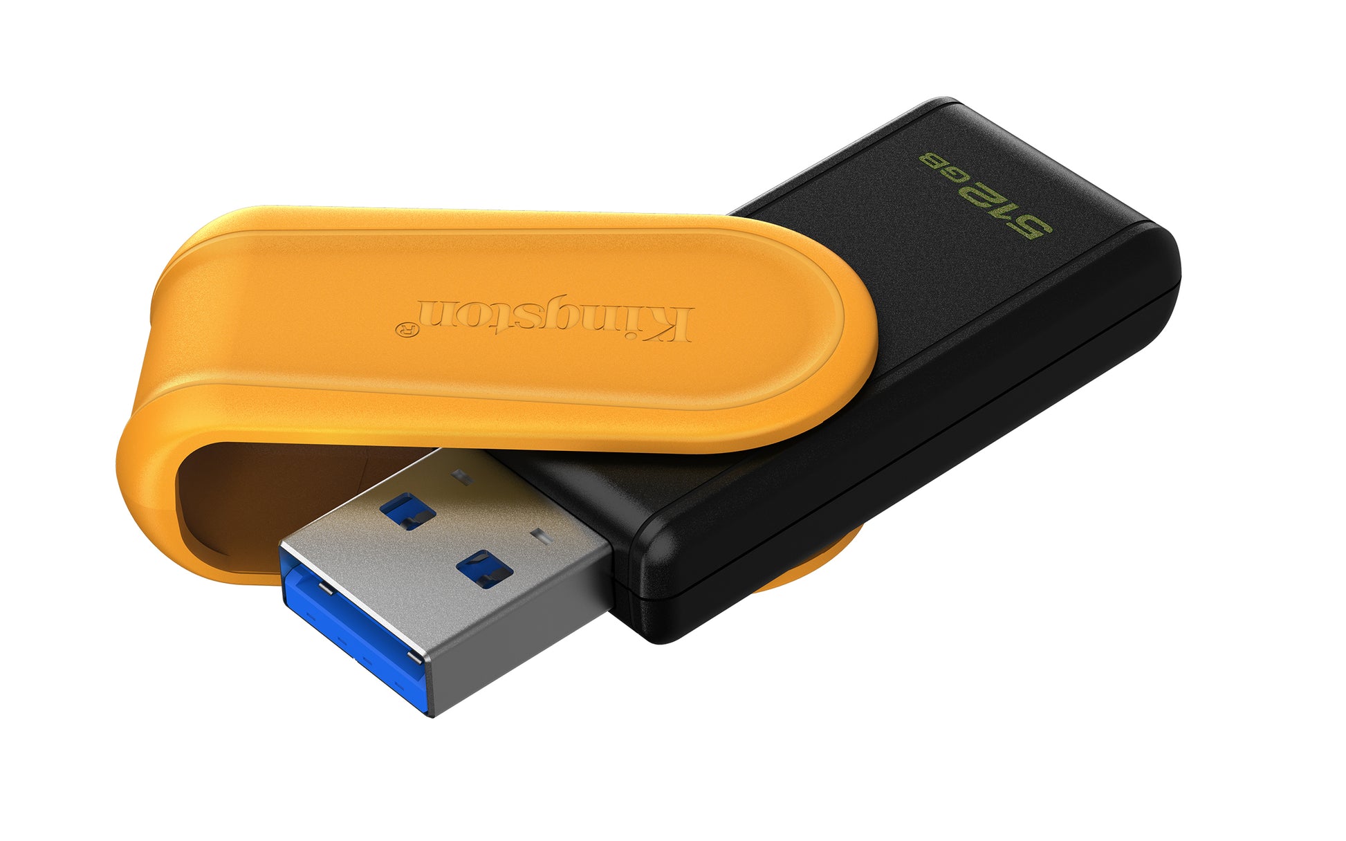 Kingston Technology Kingston DataTraveler Exodia S USB-Stick 512 GB – USB-A 3.2 Gen 1, Drehring, Schwarz, Gelb