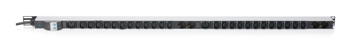 Digitus Rack-PDU Basic, einphasig, 30× IEC (Schuko, IEC C13, IEC C19), 32 A, IEC 60309