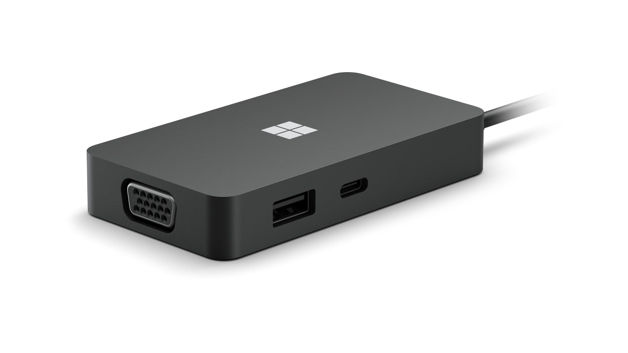 Microsoft Multiport-Adapter – USB-C, 1× HDMI, 1× VGA, 1× USB-A, 1× USB-C, für Windows/Mac/Android
