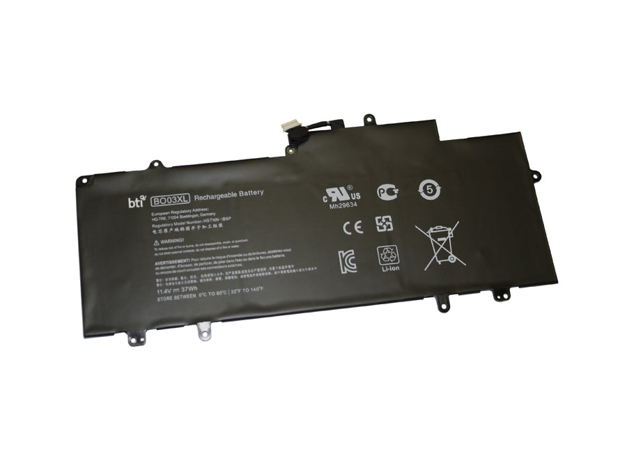 BTI Notebook-Akku – für HP – 36 Wh, 11,4 V (3 Zellen) – Schwarz
