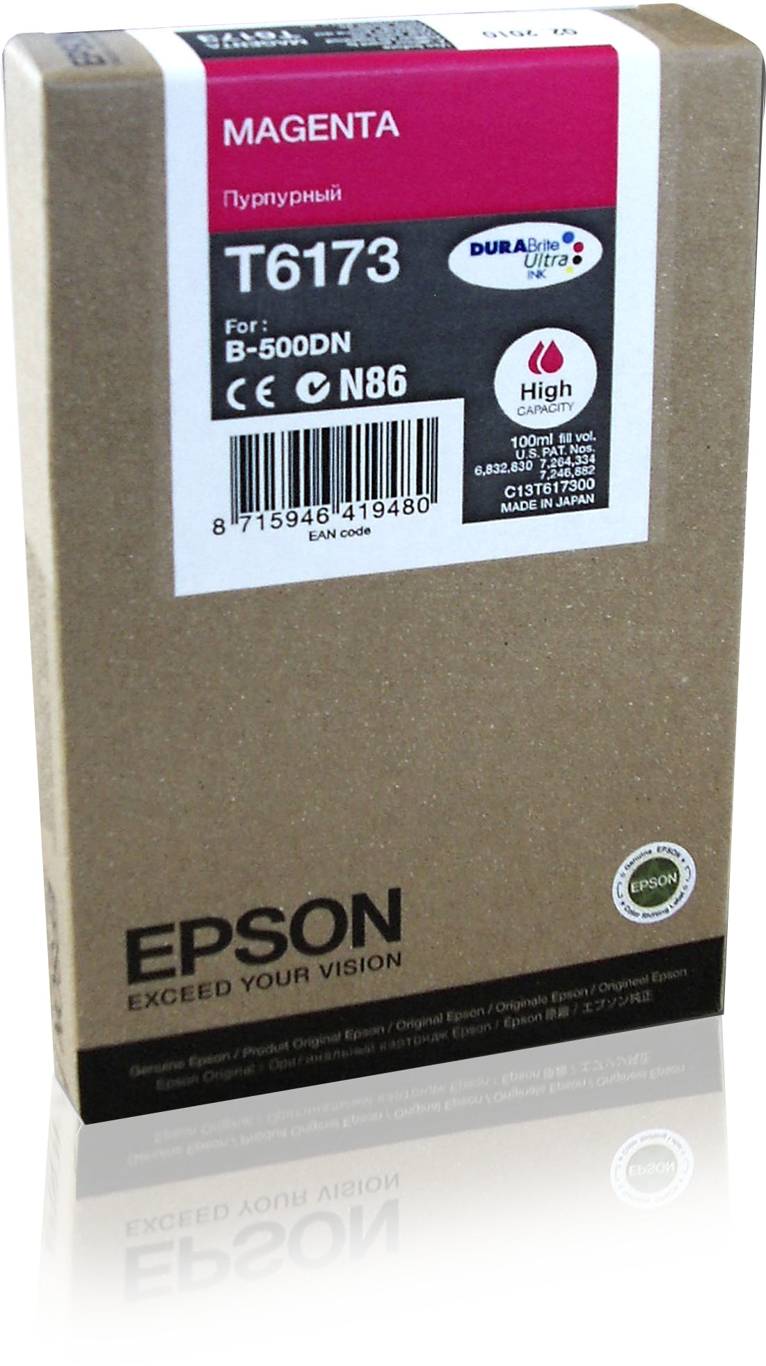 Epson Tintenpatrone – B-500, HC Magenta, 7'000 Seiten