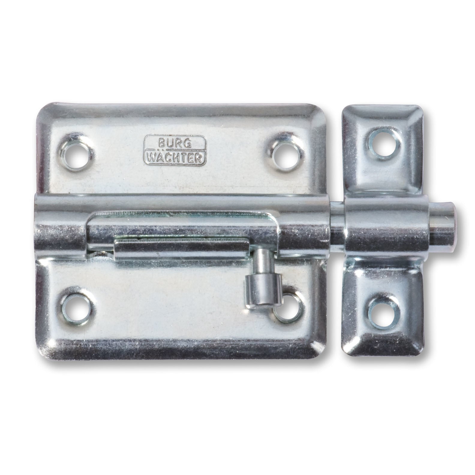 BURG-WÄCHTER Burgwächter GR 50 SB Riegel – Aussen, Galvanisiertes Metall, Silber, 40×50 mm