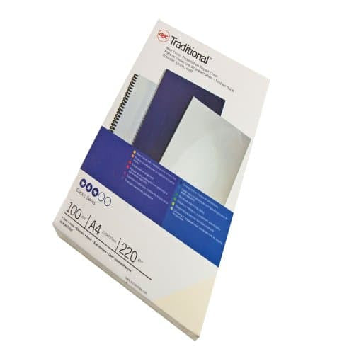 GBC Umschlagdeckel – Weiss, Karton – 100 Stk.