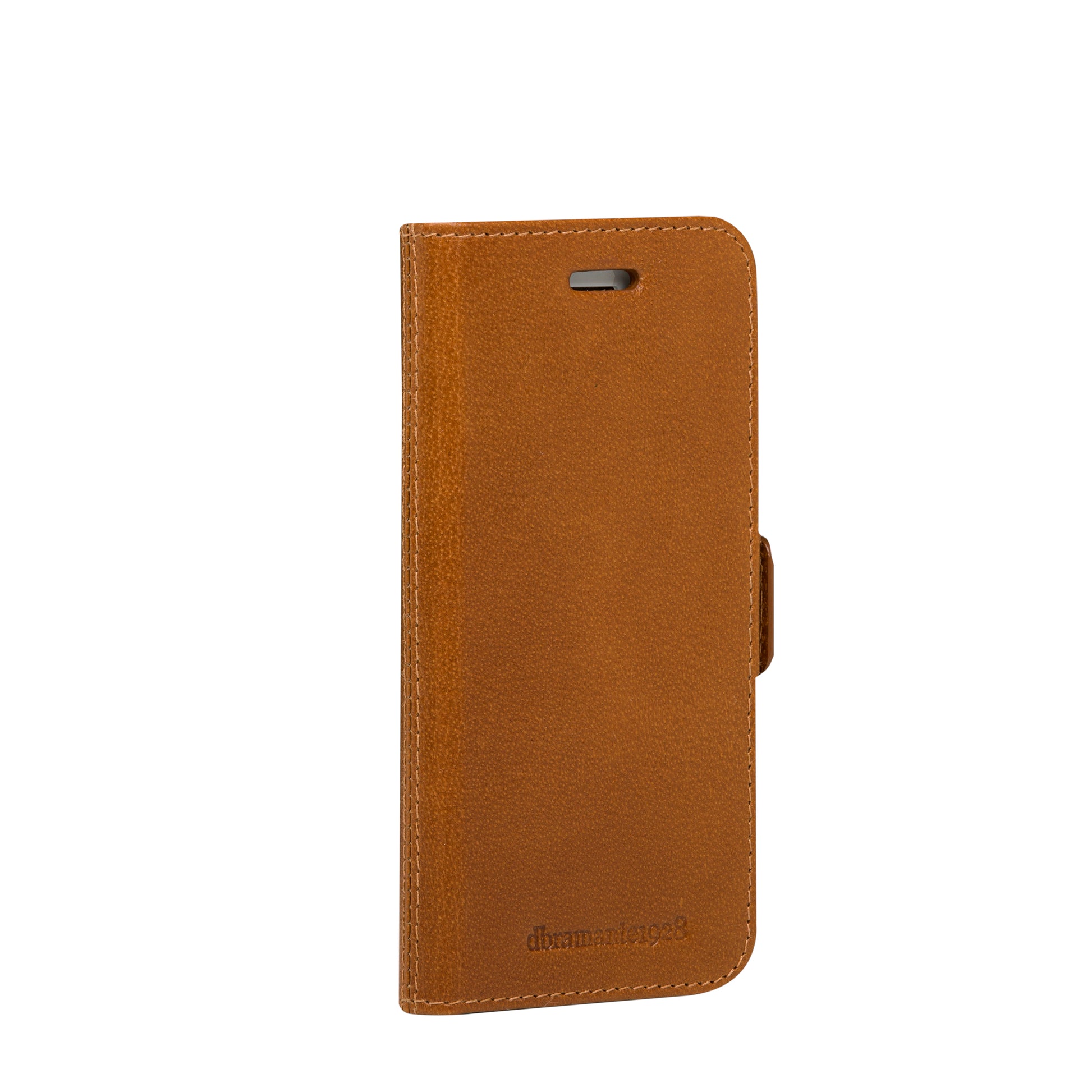 dbramante1928 Copenhagen Slim Wallethülle – für Apple iPhone SE/8/7/6, 3 Kartenfächer, Leder, Braun
