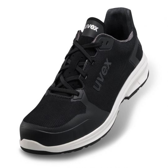 Uvex 1 sport Halbschuh S1P SRC – Sicherheits-Sneakers, Schwarz/Weiss