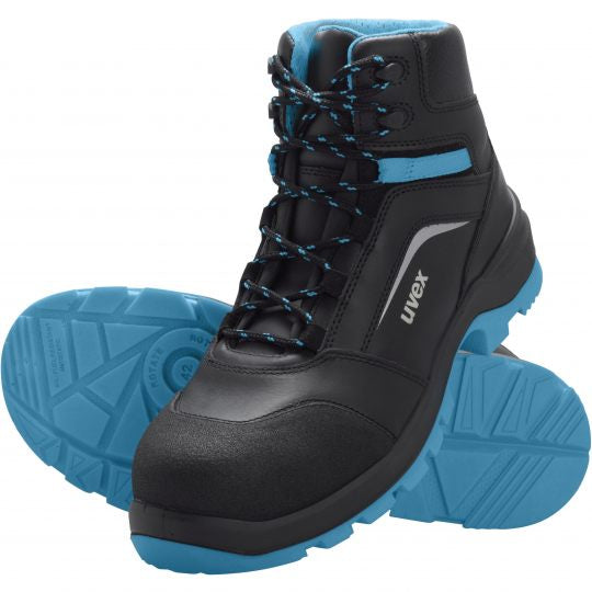 Uvex 2 xenova Sicherheitsstiefel S3 – Schwarz/Blau – Grösse 47