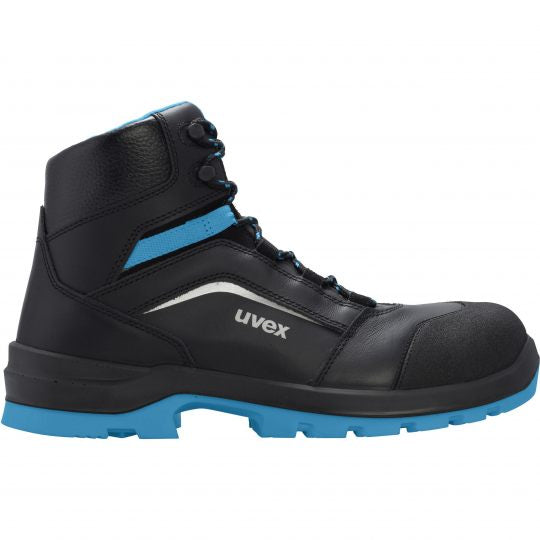 Uvex 2 xenova Sicherheitsstiefel S3 – Schwarz/Blau – Grösse 39