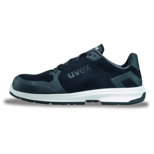 Uvex 1 sport Sicherheits-Halbschuh S3 SRC – schwarz/grau – Grösse 39, Weite 11