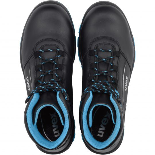 Uvex 2 xenova Sicherheitsstiefel S2 SRC – schwarz/blau – Grösse 47