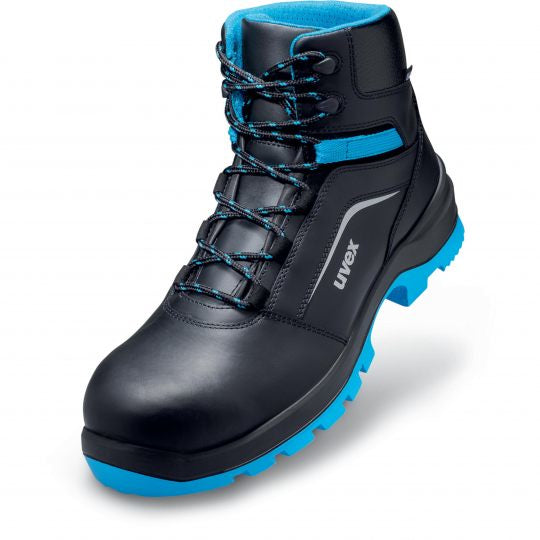 Uvex 2 xenova Sicherheitsstiefel S2 SRC – Schwarz/Blau – Grösse 46