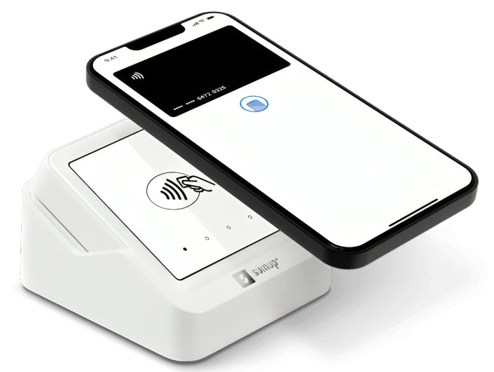 SumUp Solo – Mobiles POS-Terminal – WLAN, mit Ladestation – Weiss