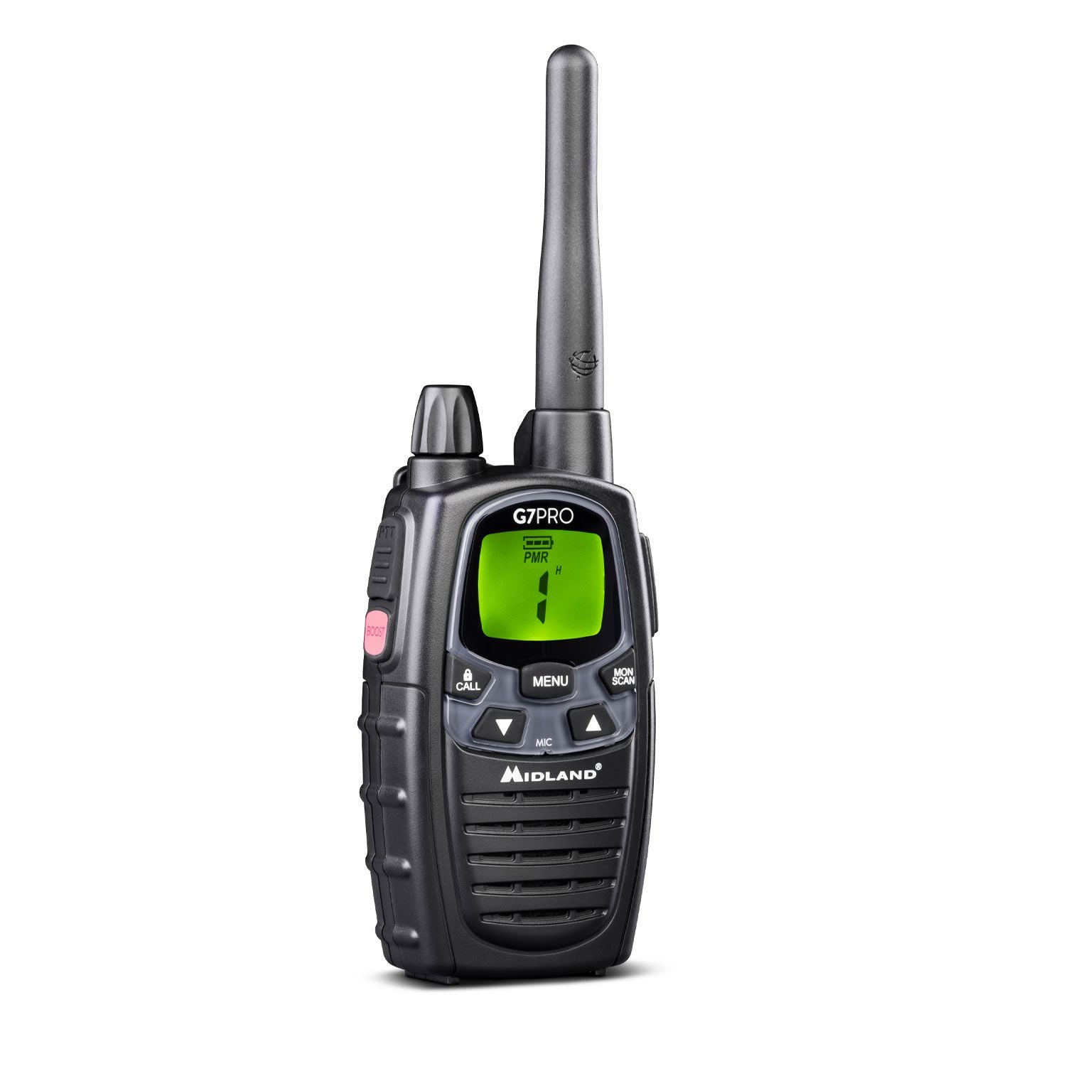 Midland G7 Pro – Funkzubehör, Funkgerät, 446 MHz, Schwarz, 2er-Set