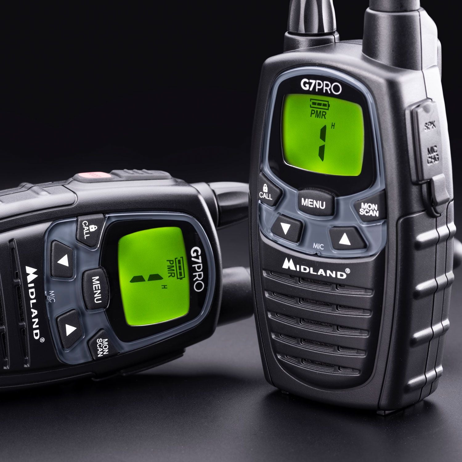 Midland G7Pro Twin – Funkgerät, PMR, 446 MHz, Schwarz