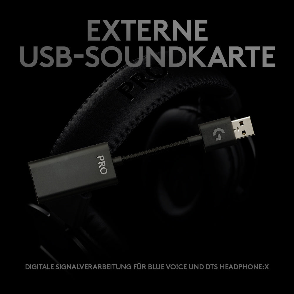 Logitech G PRO X Wireless LightSpeed Gaming-Headset – Over-Ear, Stereo, Kabellos (2,4 GHz LIGHTSPEED), mit USB