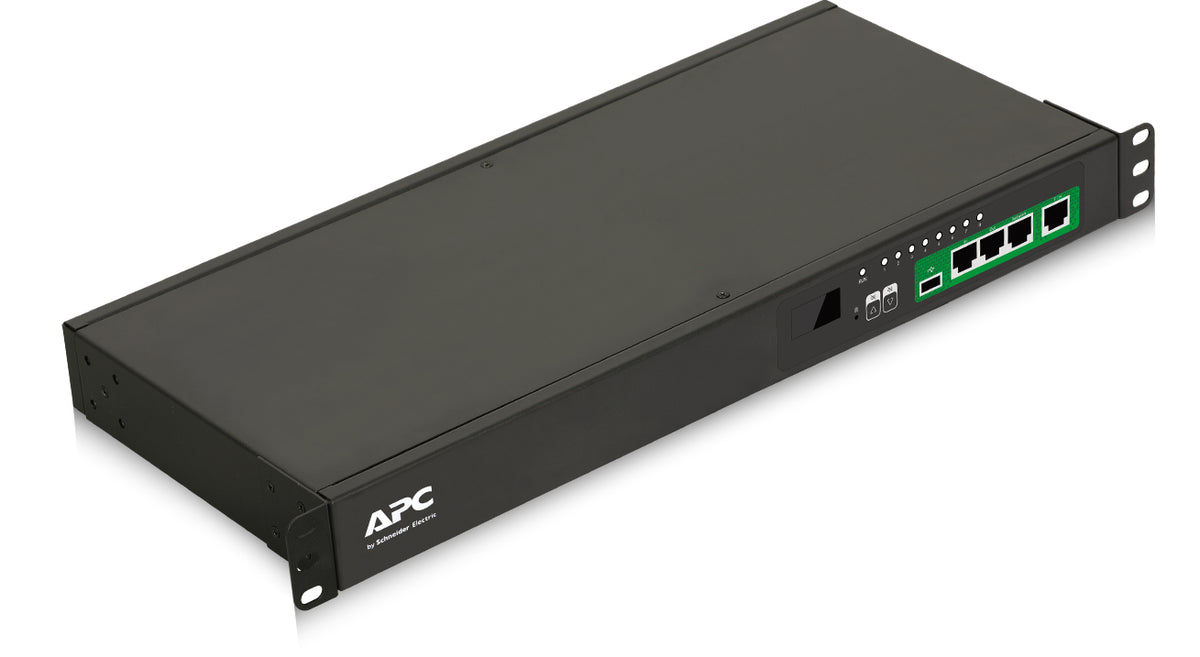 APC Rack-PDU Easy – 1U, horizontal, 8× IEC C13, IEC C20 Eingang, 230 V/16 A, einphasig, schwarz