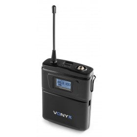 Vonyx WM61B Headsetmikrofon – XLR, 6,3 mm Klinke, Kabellos (UHF, 16 Kanäle), Niere, 40–17'000 Hz