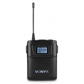 Vonyx WM61B Headsetmikrofon – XLR, 6,3 mm Klinke, Kabellos (UHF, 16 Kanäle), Niere, 40–17'000 Hz