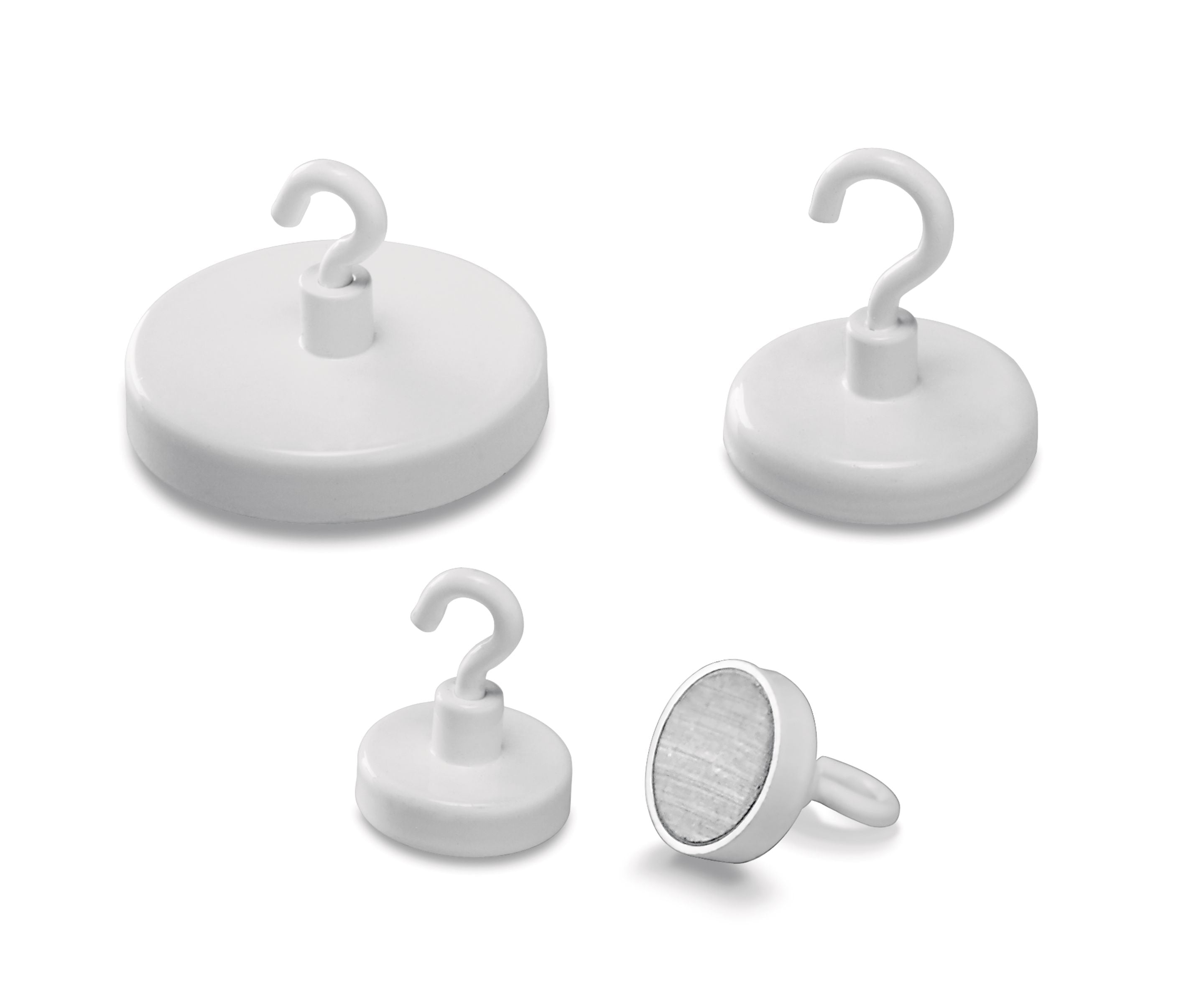Magnetoplan Magnethaken – Ø 36 mm, 1 Stk., weiss