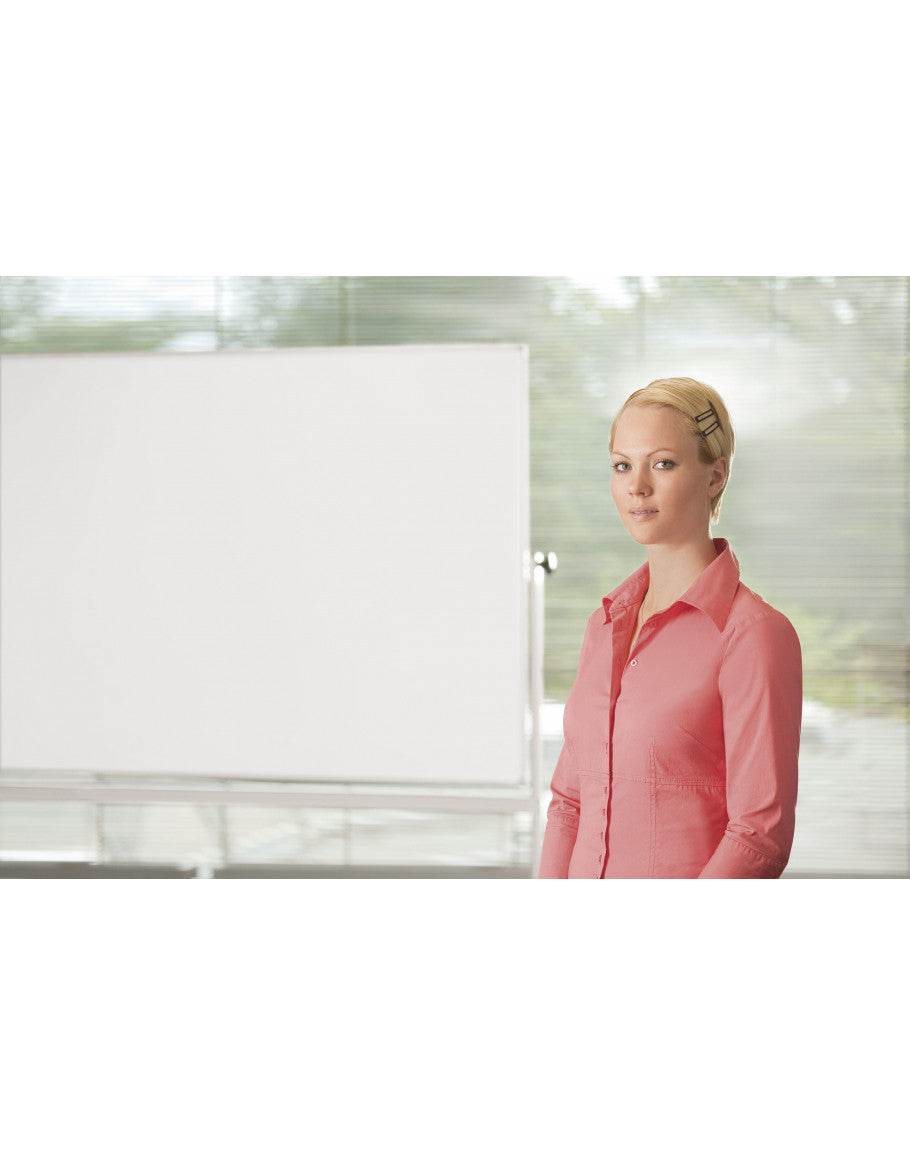 Magnetoplan Whiteboard – 180 × 120 cm, lackierter Stahl, Alu-Rahmen, mobil, inkl. Stiftablage