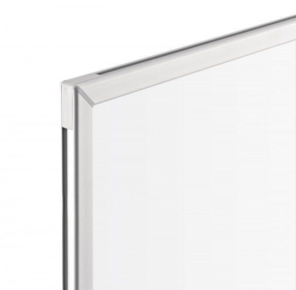 Magnetoplan Whiteboard – 220 × 120 cm, Emaille, Alu-Rahmen, Wandmontage, inkl. Stiftablage – 1-teilig