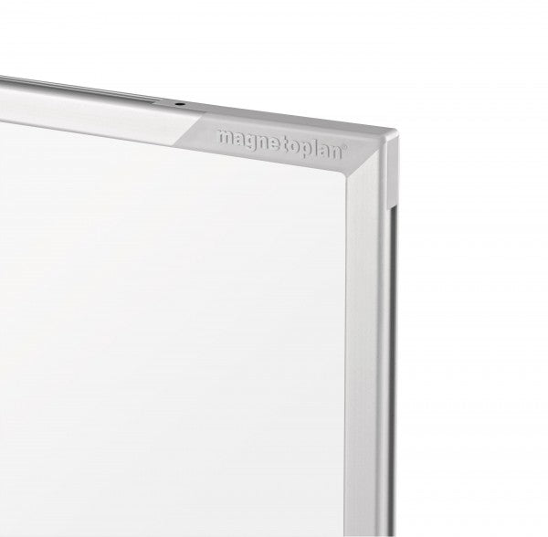 Magnetoplan Whiteboard – 180 × 120 cm, Emaille, Alu-Rahmen, inkl. Stiftablage