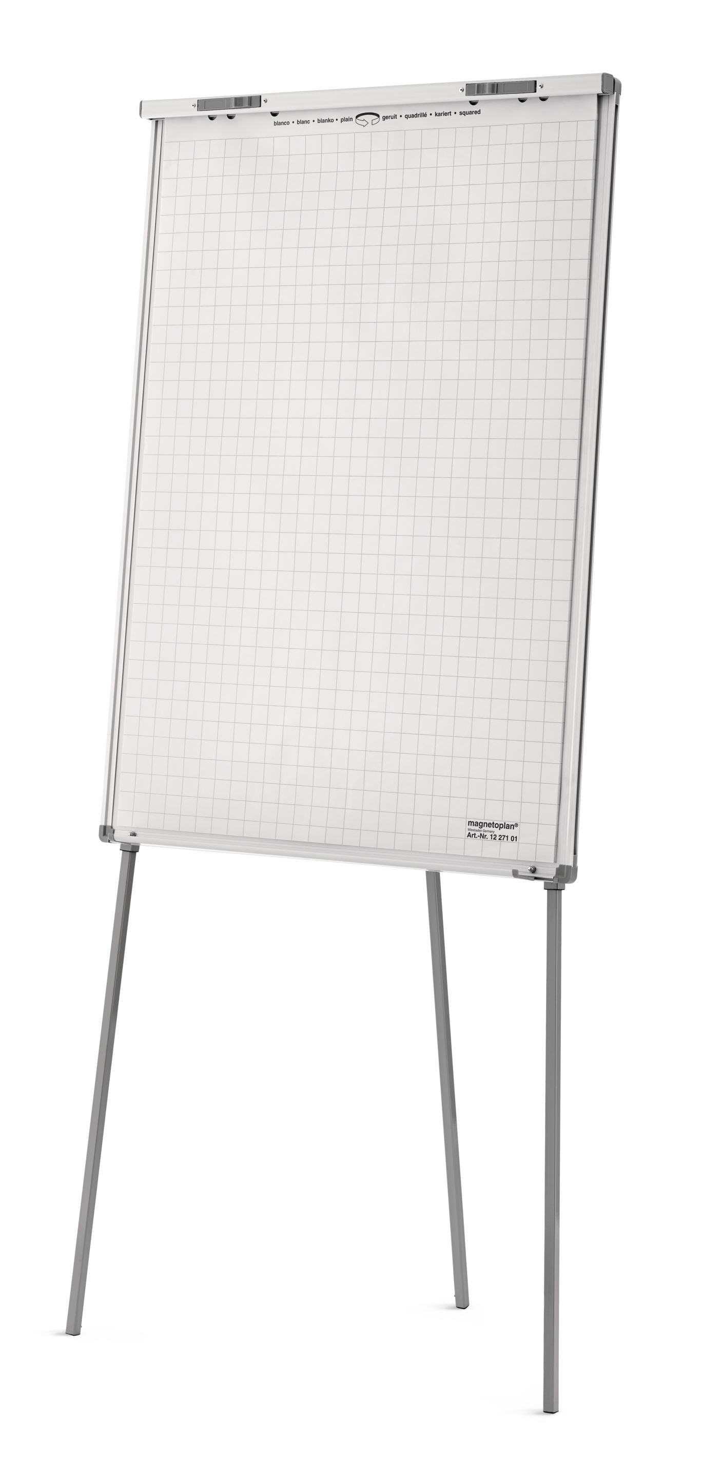 Magnetoplan Flipchart Junior SP – 66 × 95 cm, silber, Bi-Metall