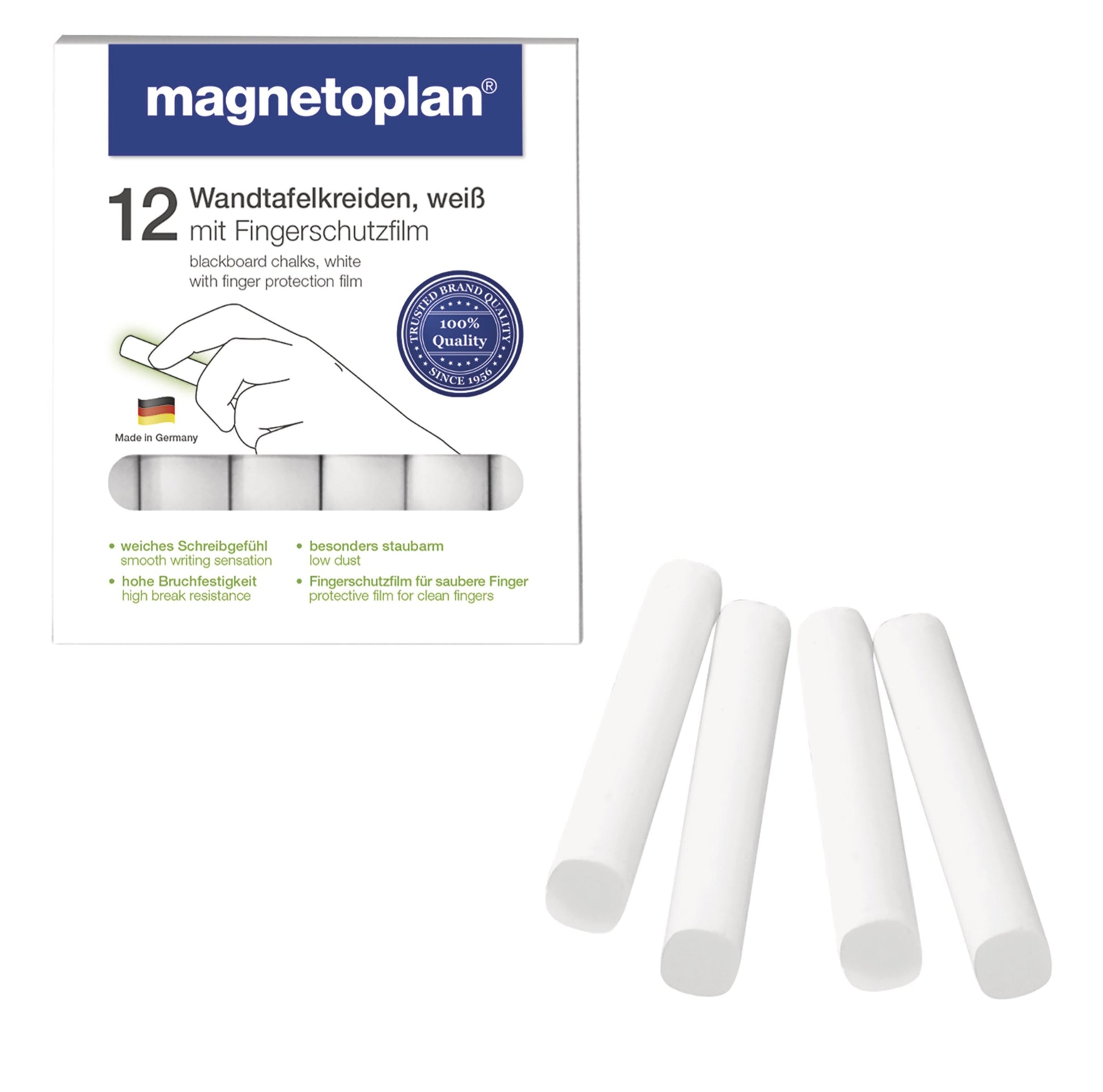 Magnetoplan Wandtafelkreide Weiss Rund