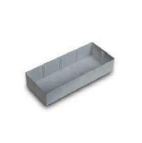 L-BOXX K3 Kleinteilebox – 3-teilig, ohne Trennwände, grau, PS, B 312 × H 63 × T 130 mm