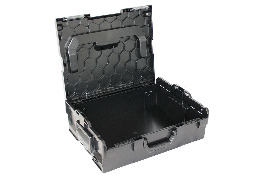 L-BOXX 136 Systemkoffer 13,3 l – leer, Klickverschluss, schwarz, ABS, B 445 × H 152 × T 358 mm