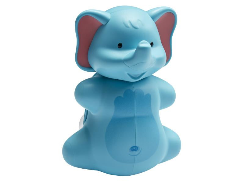 Diaqua Zahnbürstenhalter Elefant – 4,1×4×5,4 cm, Kunststoff, Wandmontiert (Saugnapf), Blau