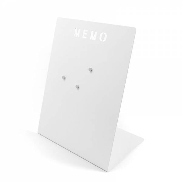 Trendform Magnettafel MEMO – Metall, magnetisch – 12 × 23,5 cm, 1 Stk. – Weiss