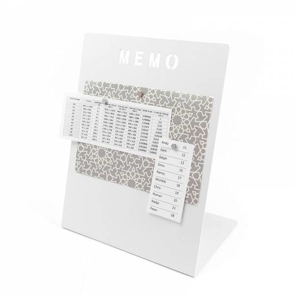 Trendform Magnettafel MEMO – Metall, magnetisch – 12 × 23,5 cm, 1 Stk. – Weiss