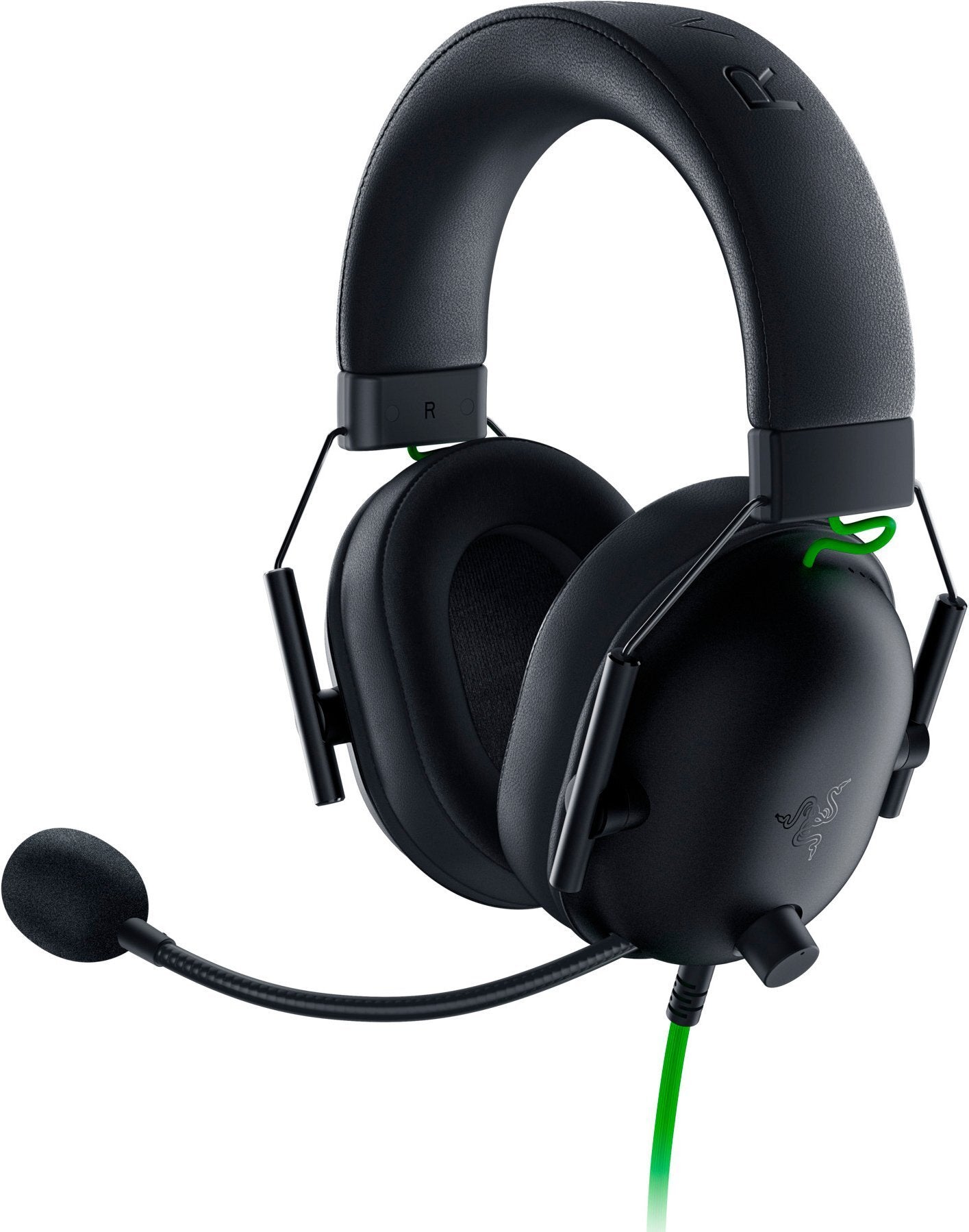 Razer BlackShark V2 X Gaming-Headset – Over-Ear, Stereo, Kabelgebunden, 3,5 mm Klinke, Schwarz/Grün