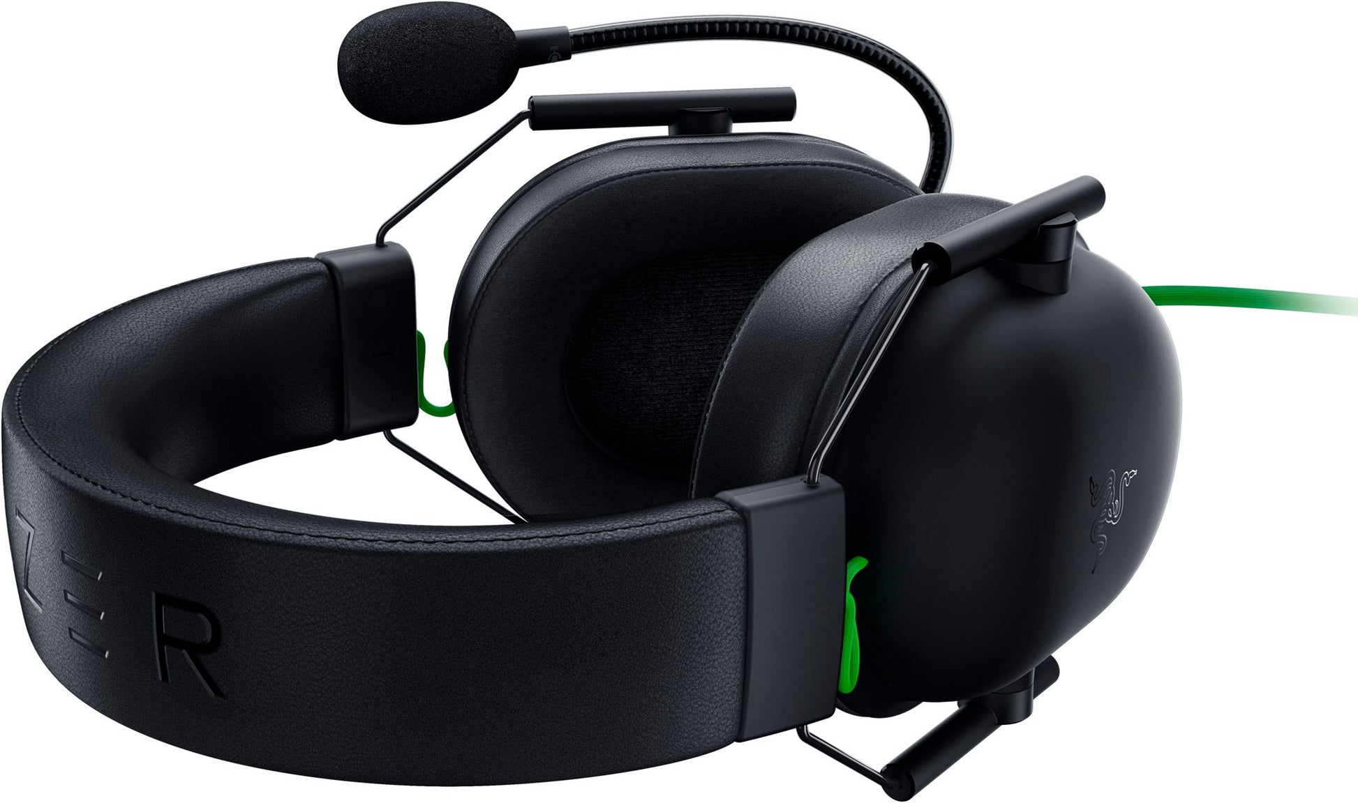 Razer BlackShark V2 X Gaming-Headset – Over-Ear, Stereo, Kabelgebunden, 3,5 mm Klinke, Schwarz/Grün