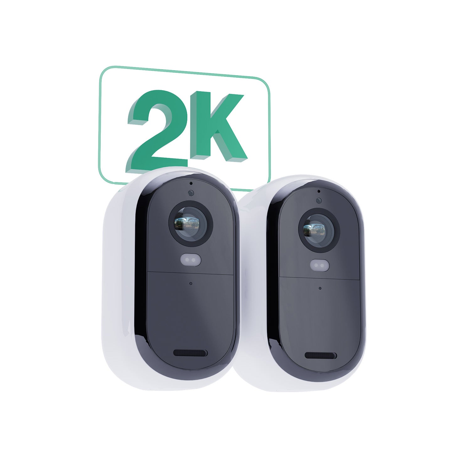 Arlo VMK3250 IP-Kamera – 2K (2688×1520), 4 MP, IR-Reichweite 91 m, IP65, für IFTTT, Weiss, 2er-Pack