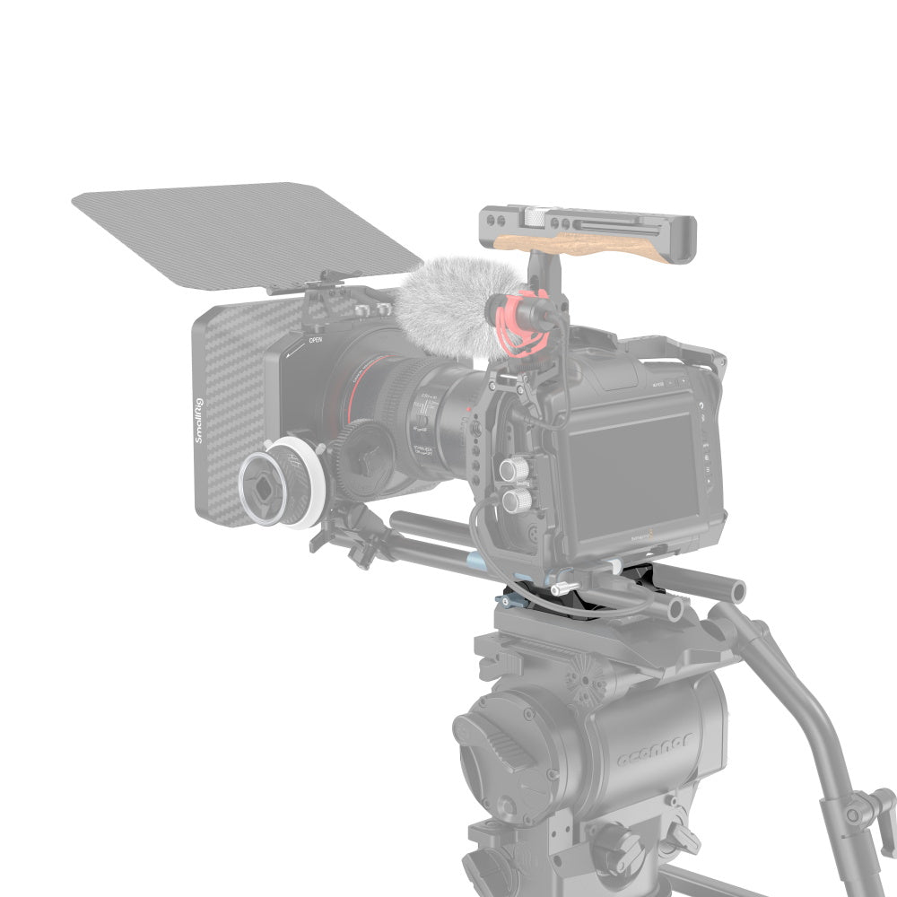 SmallRig 3357 Bottom-Mount-Platte (Universal LWS) – 1/4" & 3/8" Montage, Aluminium – 73 × 108 × 25 mm