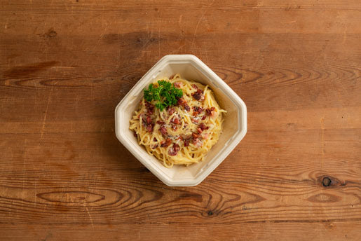 Duni Take-away-Box Octabagasse, Bagasse (Zuckerrohr) – 650 ml 183 × 183 × 165 mm – kompostierbar – 50 Stk.