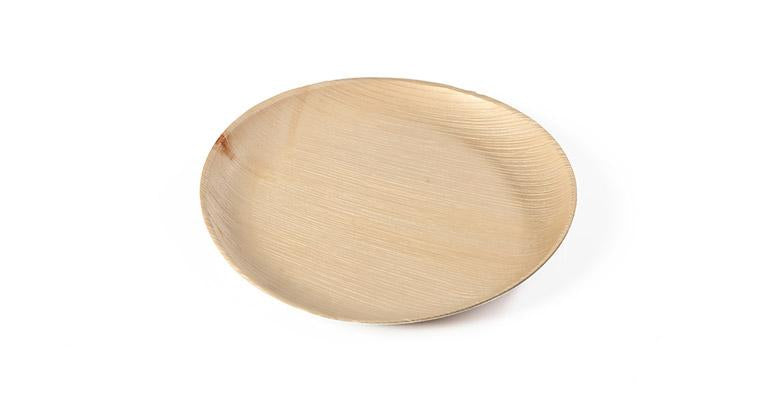 Sier Disposables Dekorativer Teller Palmblatt rund – Ø 18 cm – 20 Stk.