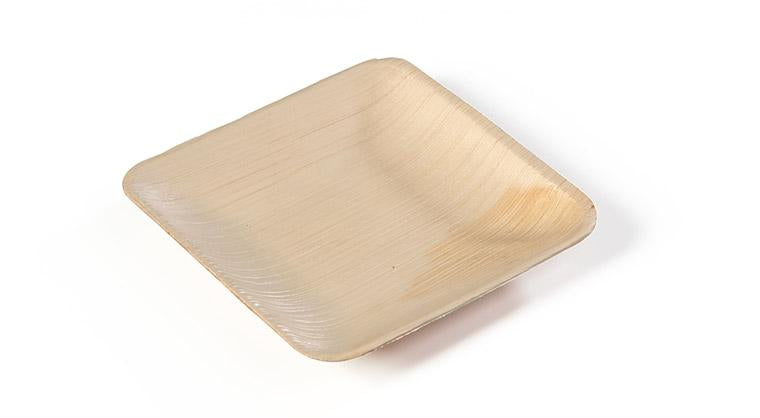 Sier Disposables Dekorativer Teller, Palmblatt, quadratisch – 25 × 25 cm – 20 Stk.
