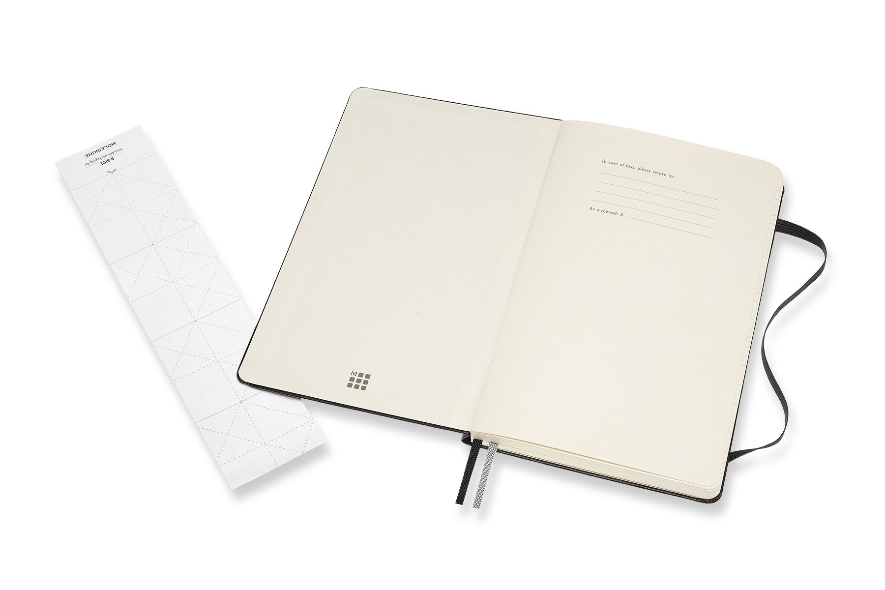 Moleskine Notizbuch, A5, punktkariert, Fadenheftung, Hardcover, 160 Seiten, 120 g/m² – schwarz