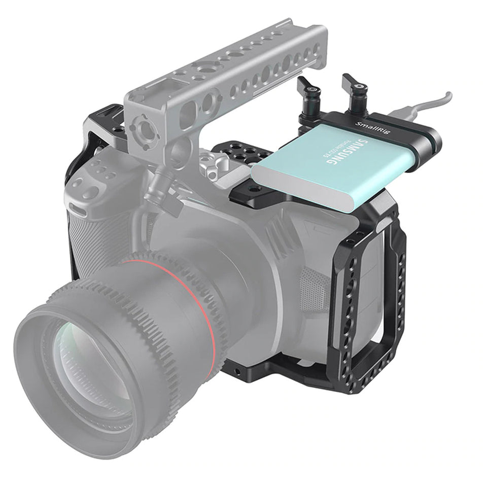 SmallRig 2245B SSD-Halterung – Aluminium – für Samsung T5, Blackmagic Pocket, SmallRig-2203 u. a.