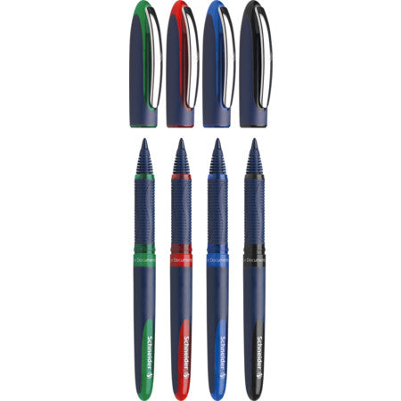 Schneider Schreibgeräte Schneider One Business – Tintenroller, 0,6 mm, sortiert, wasserfest, Kunststoff – 4 Stk.
