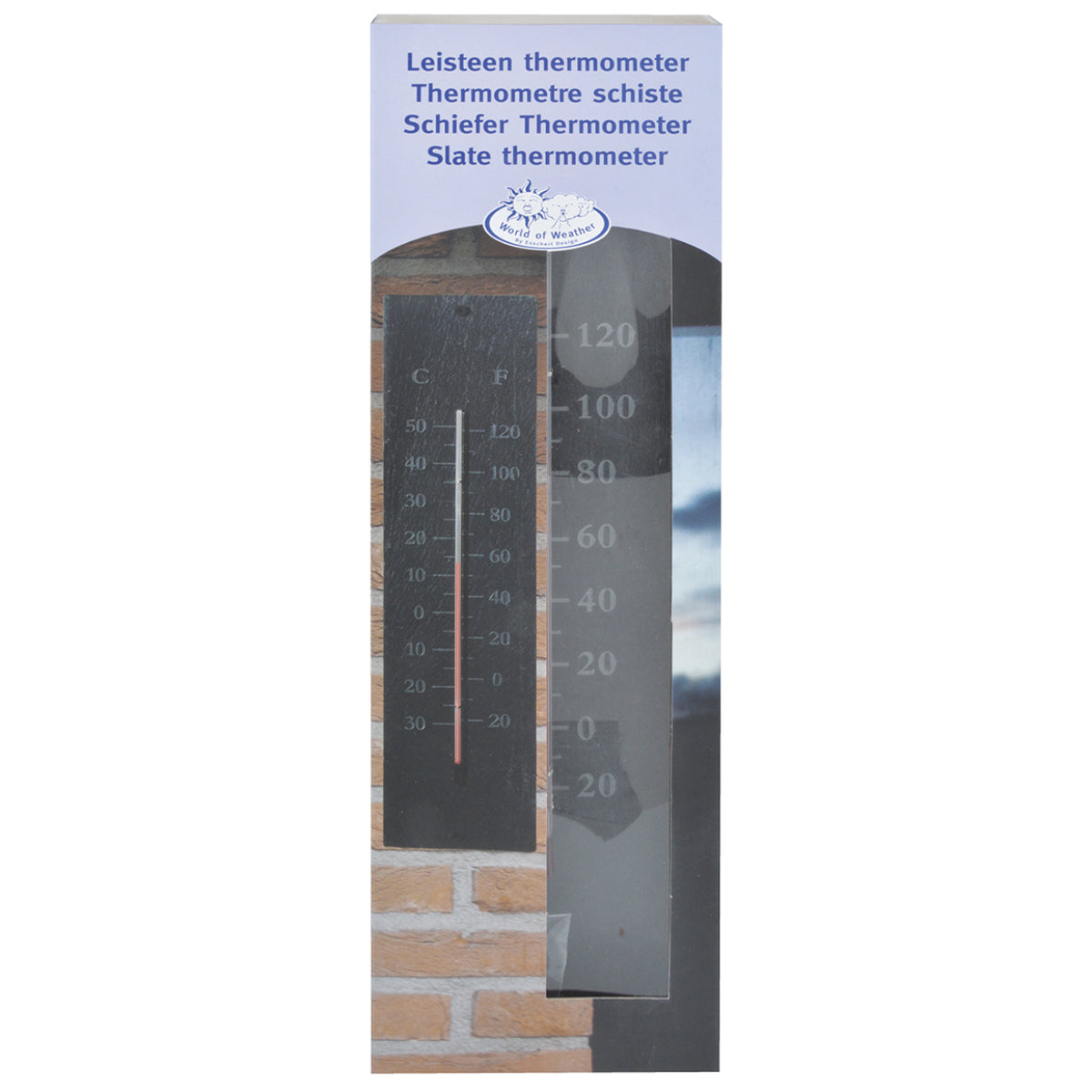Esschert Design LS008 – Wetterstation, innen/außen – Grau (6er-Pack)