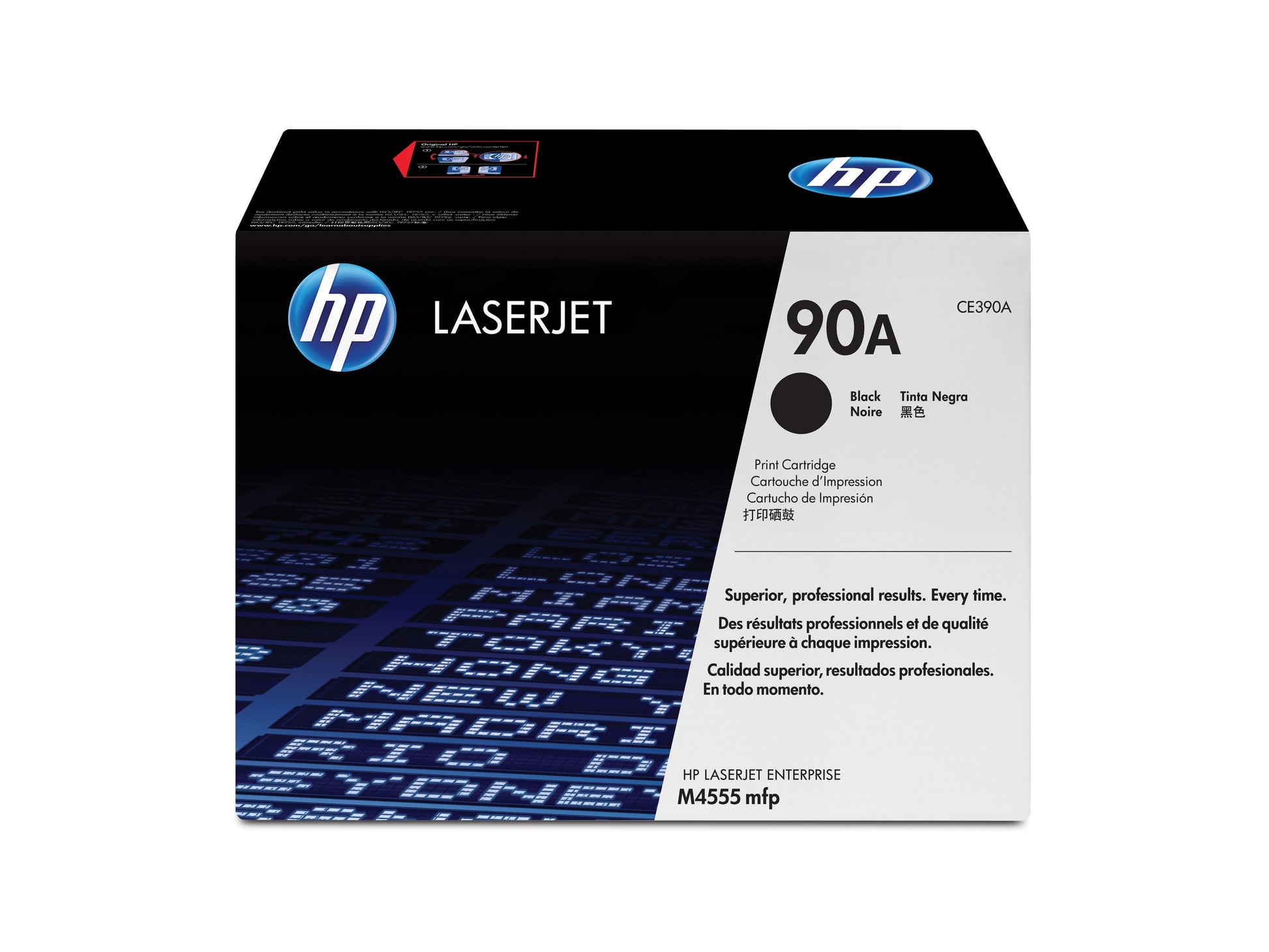 HP Toner CE390A – schwarz, 10'000 Seiten – für HP LaserJet 601dn/Enterprise M4555/M4555f und andere