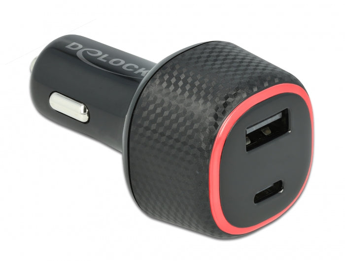 DeLOCK Kfz-Ladegerät, 63 W, USB-C, USB-A, PD 3.0 – universal – Schwarz