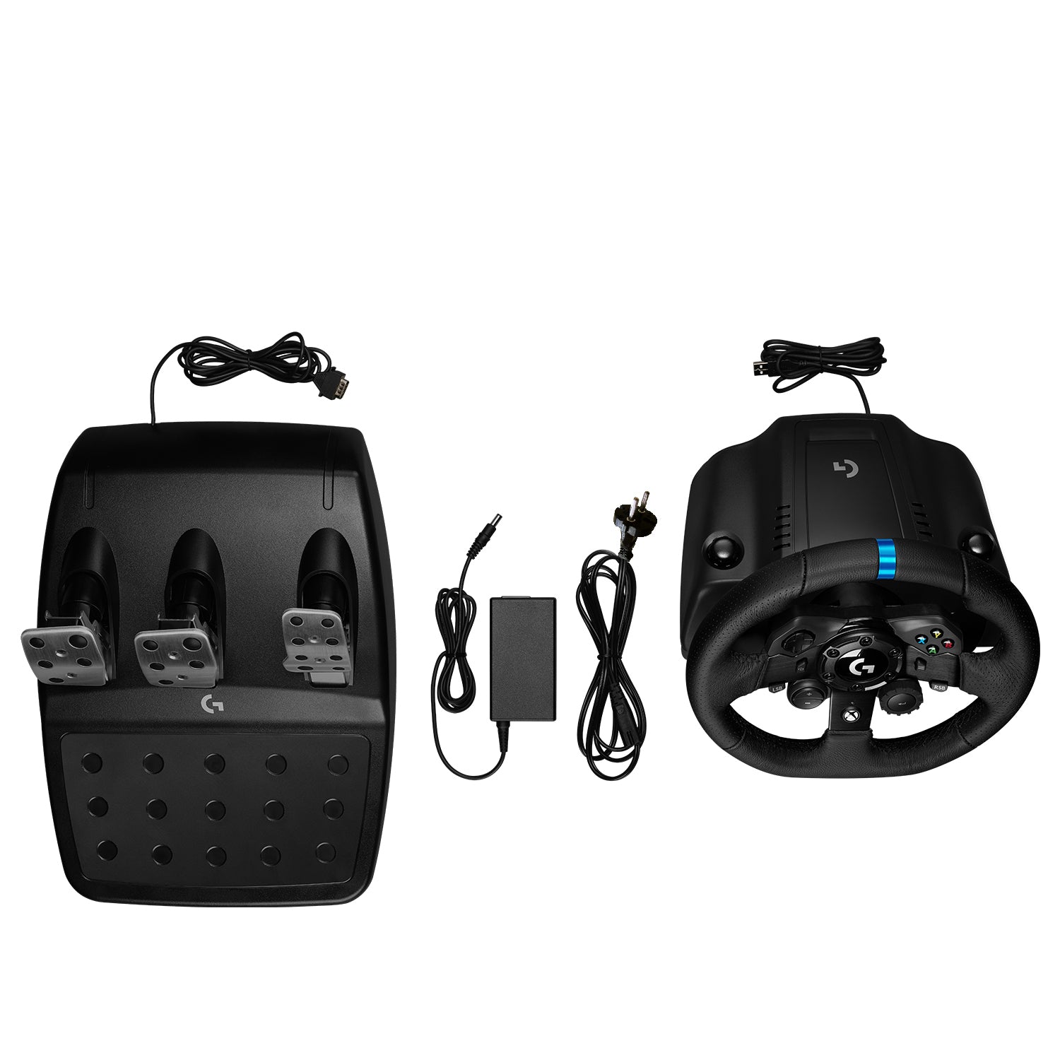 Logitech G G923 – Joystick – USB (kabelgebunden), 900° Drehwinkel, Kraft-Rückmeldung, schwarz, für PC & Xbox