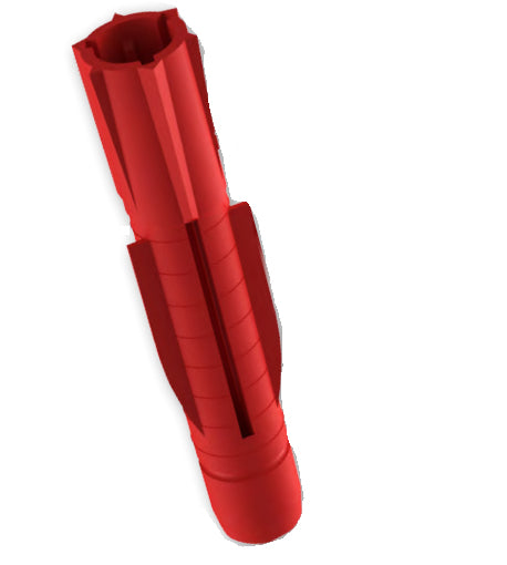 TOX Allzweckdübel Tri – Ø 5 × 31 mm, Rot, 24 Stk., für Beton, Stein