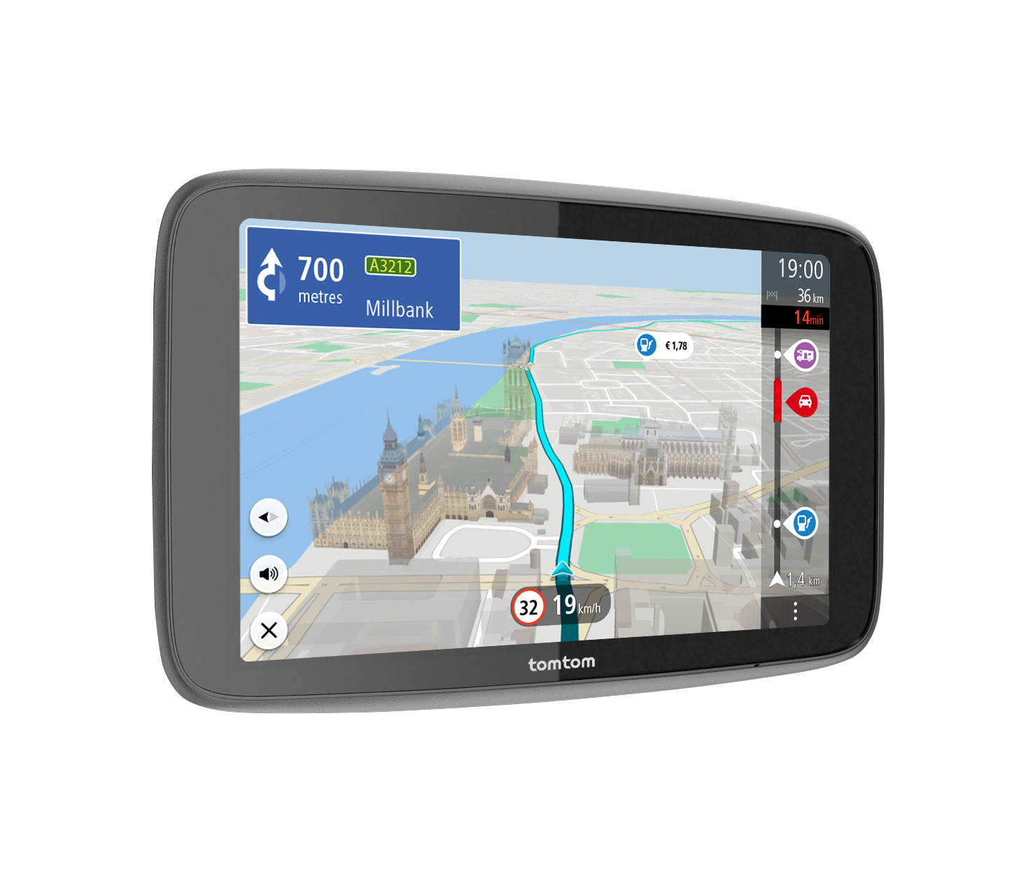 TomTom GO Camper Max 2. Generation – 7" Interaktives Display (Touch), Schwarz