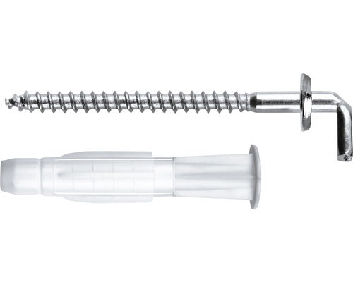 TOX Hakendübel Pirat Lenny-L – Ø 6 × 41 mm, Nylon, Grau, für Beton, Stein