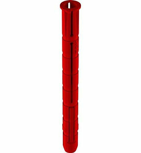 TOX Parallel-Spreizdübel Bizeps – Ø 8 × 90 mm, Nylon (Kunststoff), Rot, 6 Stk., für Beton